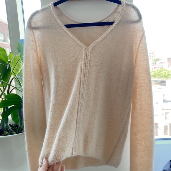 sezane sienna jumper in nude - Picture 2 of 3